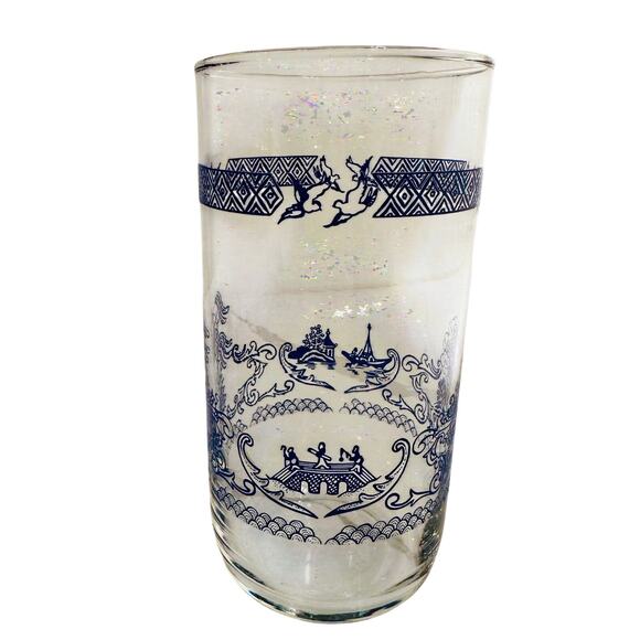 Blue Willow Tumbler by English Ironstone Tableware | 16 oz | 1‎ of 13 glasses - Picture 1 of 3